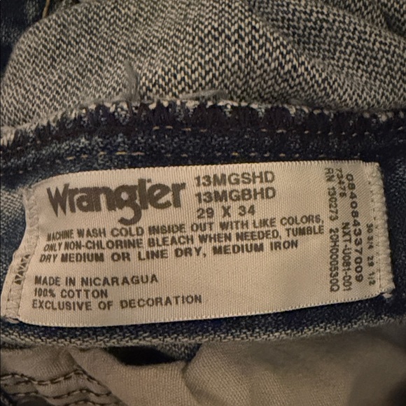 George Strait collection Wrangler Relaxed Fit Blue Denim Jeans - Picture 2 of 5